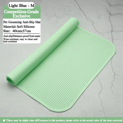 Silicone Waterproof Pet Grooming Table Anti-Slip Pad Beauty Mat Upgrade Model with Beautician Sign Competition Pad