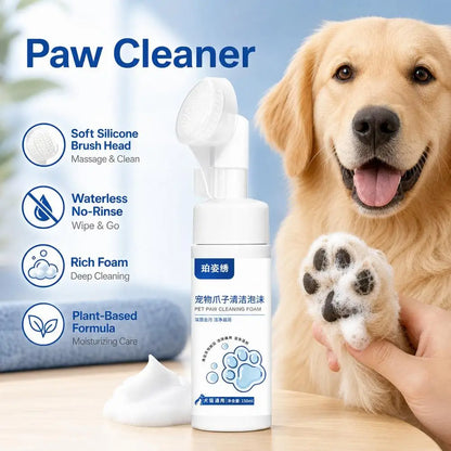 Pet Paw Cleaning Foam 150ml Cat And Dog Paw Foot Cleaning Scrub Pet Free Foot Cleaning Foam Spray Pet Wash Free Cleaning Foam