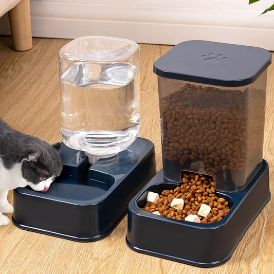 Automatic Pet Feeder & Drinker - Smart Portion Control Set