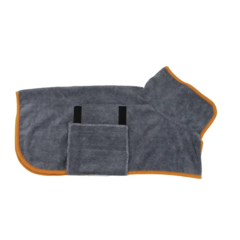 Bath Towel: Dog Bathrobe Towel - Fast Drying, Soft & Absorbent Coat