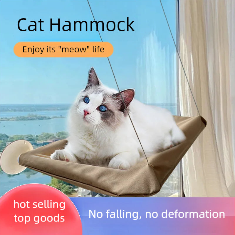 Cat Bed: Cat Hammock Window Seat - 20kg Support, Cozy & Sunny