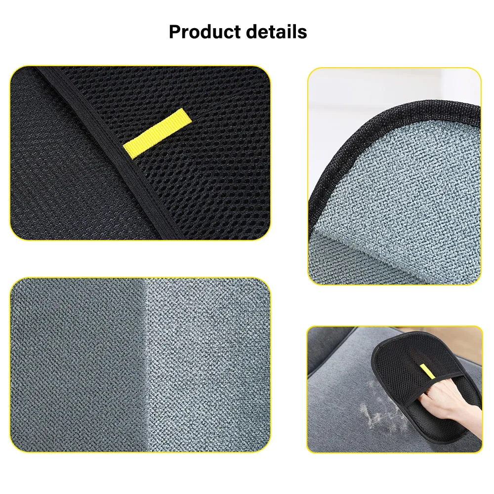 Pet Hair Removal Gloves - Reusable, Double-Sided Grooming