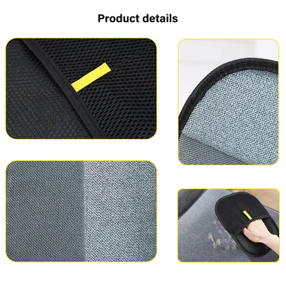 Pet Hair Removal Gloves - Reusable, Double-Sided Grooming