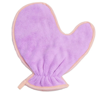 Hand Fit Fleece Lined Pet Drying Mitt Multi Colors Soft Bath Towel Glove Paw Print Safe Dog Cat Clean Mitt Household Pet Groom