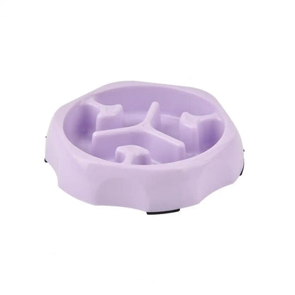 Slow Feeder Dog Bowl for Large Breeds - Anti-Spill, Round Shape
