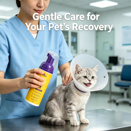 Waterless Pet Dry Shampoo Foam Mousse No Rinse Cleansing Grooming Solution Gentle Clean Refreshing Hair Wash for Cats Dogs All B