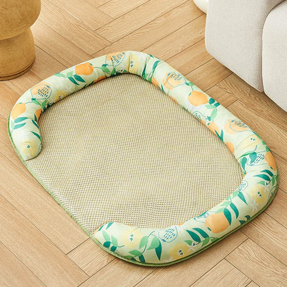 Pet Bed: Dog Mat Cooling Summer Pad Mat For Dogs Cat Blanket Sofa Breathable Pet Dog Bed Summer Washable For Small Medium Large Dogs Car