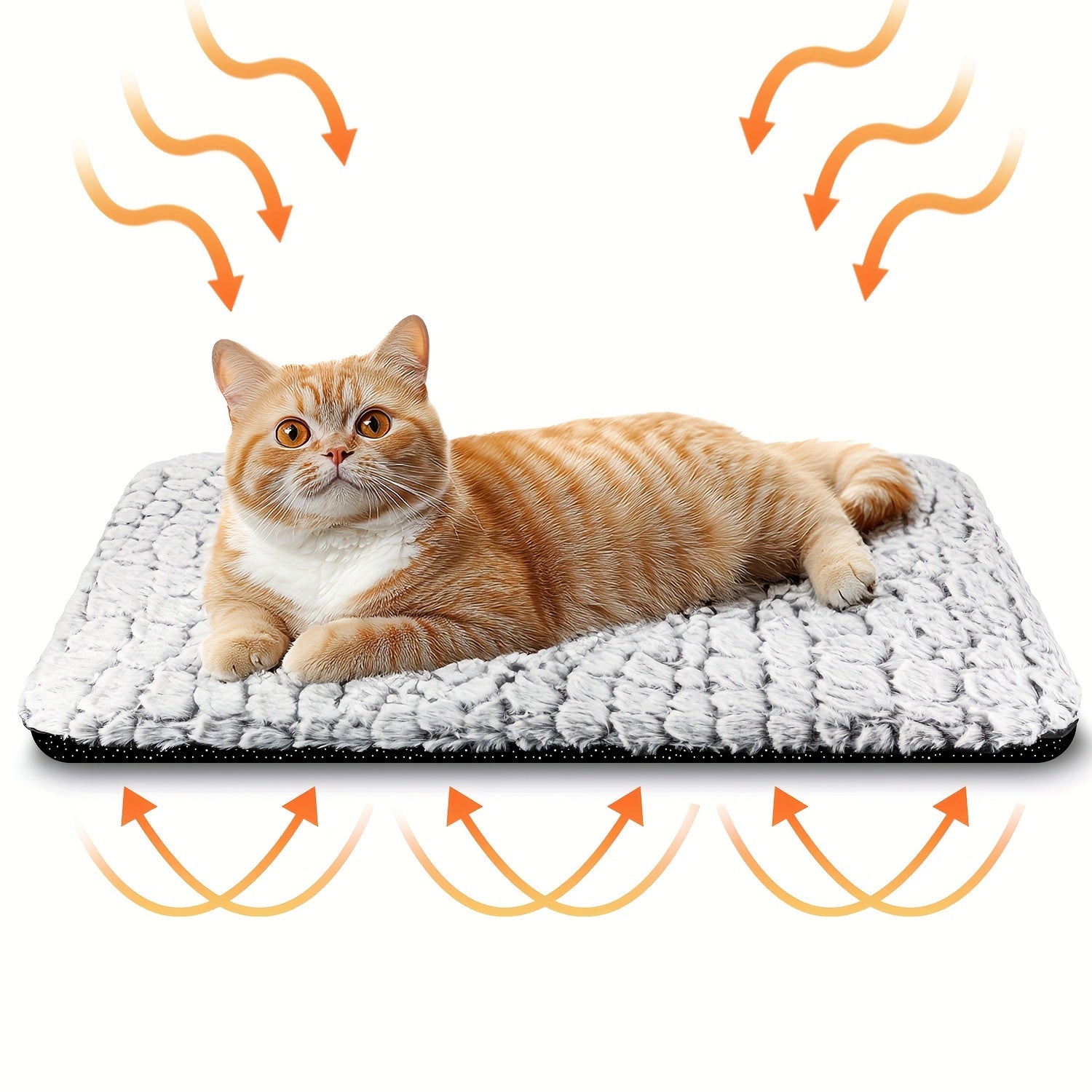 Self Warming Cat Bed - Heated, Washable, Non-Slip Mat