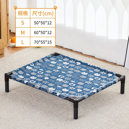 Pet Beds: Elevated Folding Pet Bed - Portable & Washable Dog Kennel