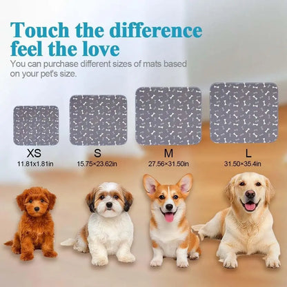 Super Absorbent Pet Bed Mat Washable Reusable Puppy Pee Pad with Pheromones Anti-Slip Leak-Proof Pet Training Pads Pet Training