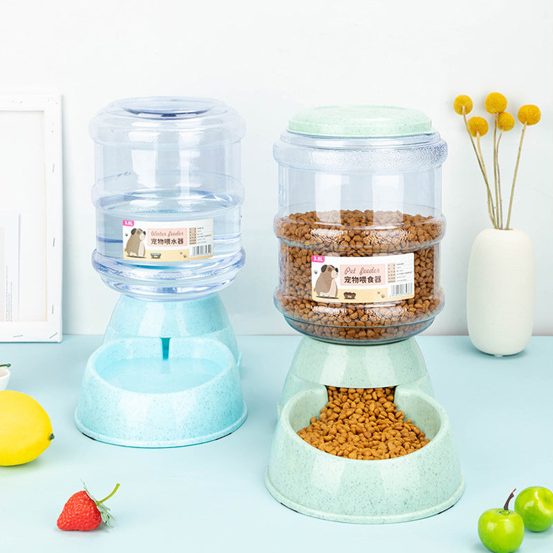 Dog Feeder Bowls: Large Capacity & Auto Water Dispenser