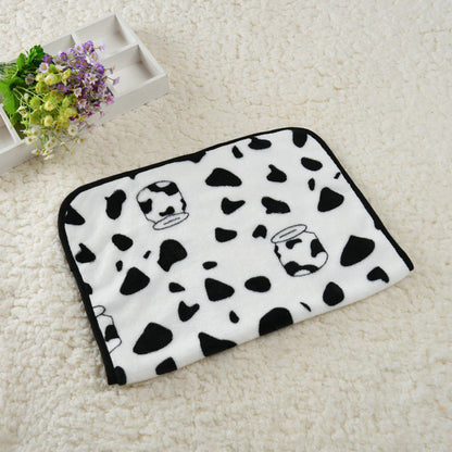 Dog Bed Mat - Soft Cozy Bone Star Avocado Print