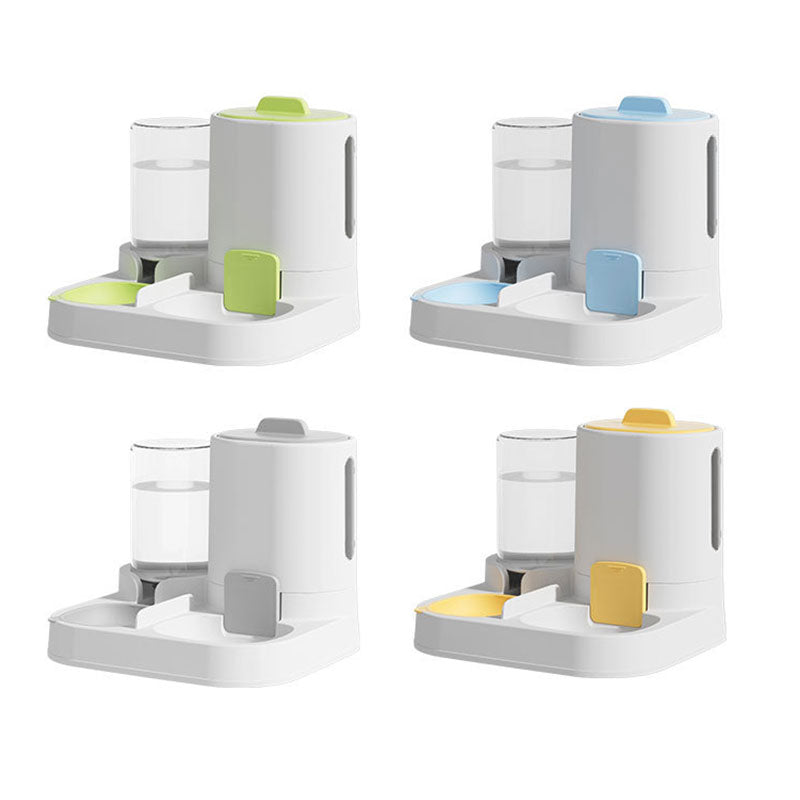 Automatic Cat Water Dispenser & Feeder - Spill-Proof Design