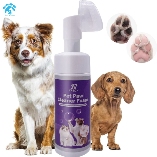 Rinse-Free Dog Paw Cleaner 150ml - Silicone Brush Included