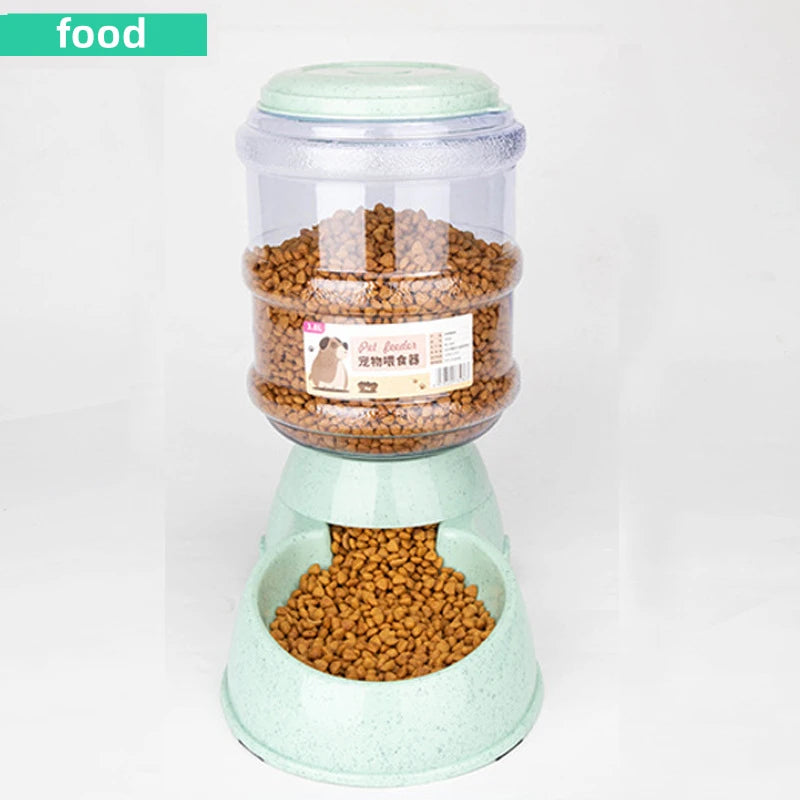 Dog Feeder Bowls: Large Capacity & Auto Water Dispenser
