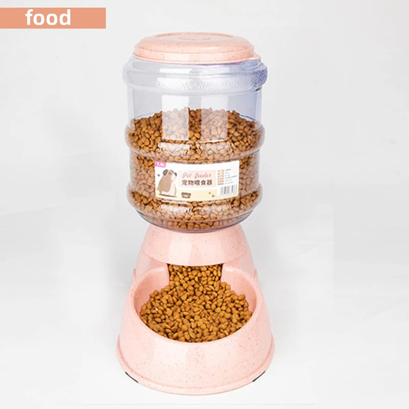 Dog Feeder Bowls: Large Capacity & Auto Water Dispenser
