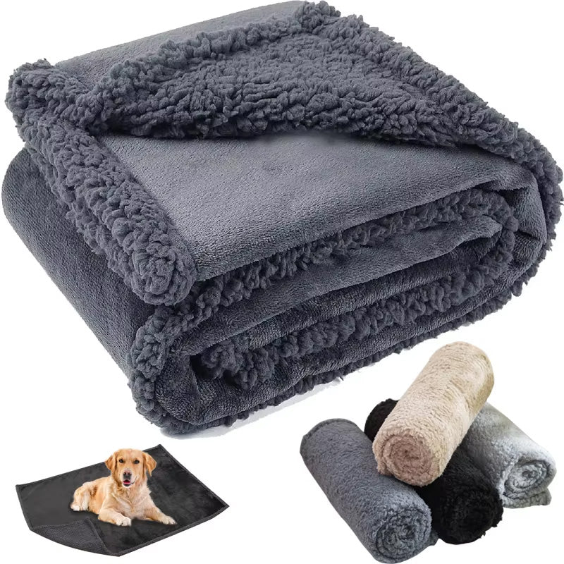 Dog Blanket - Comfortable Lambskin Thick & Waterproof 