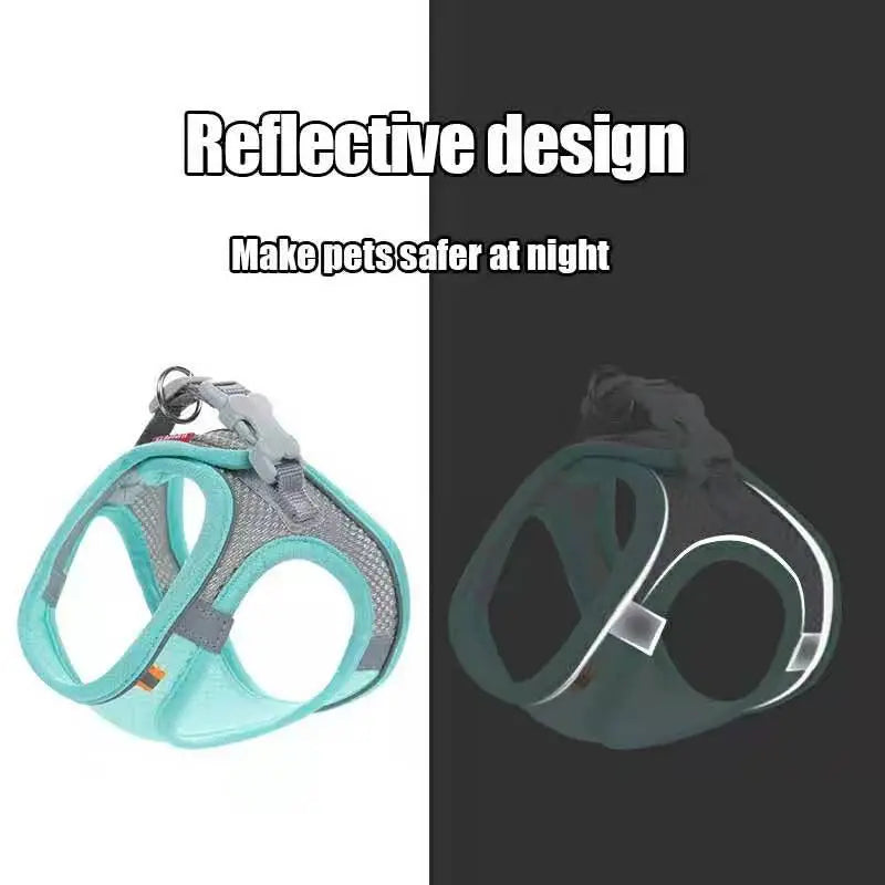 Reflective Dog Harness Set for Small & Medium Dogs