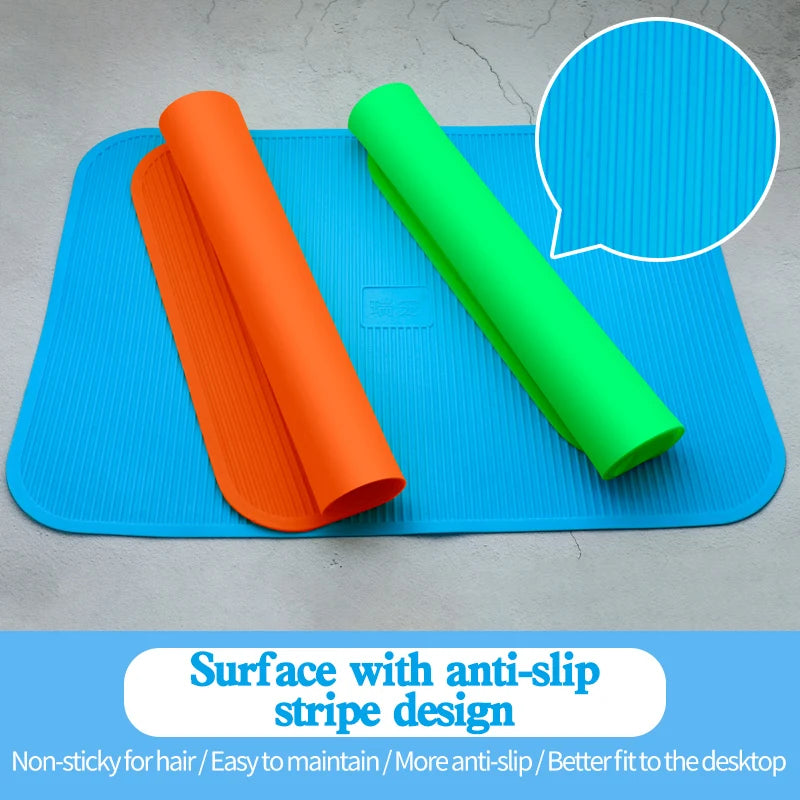 Silicone Waterproof Pet Grooming Table Anti-Slip Pad Beauty Mat Upgrade Model with Beautician Sign Competition Pad