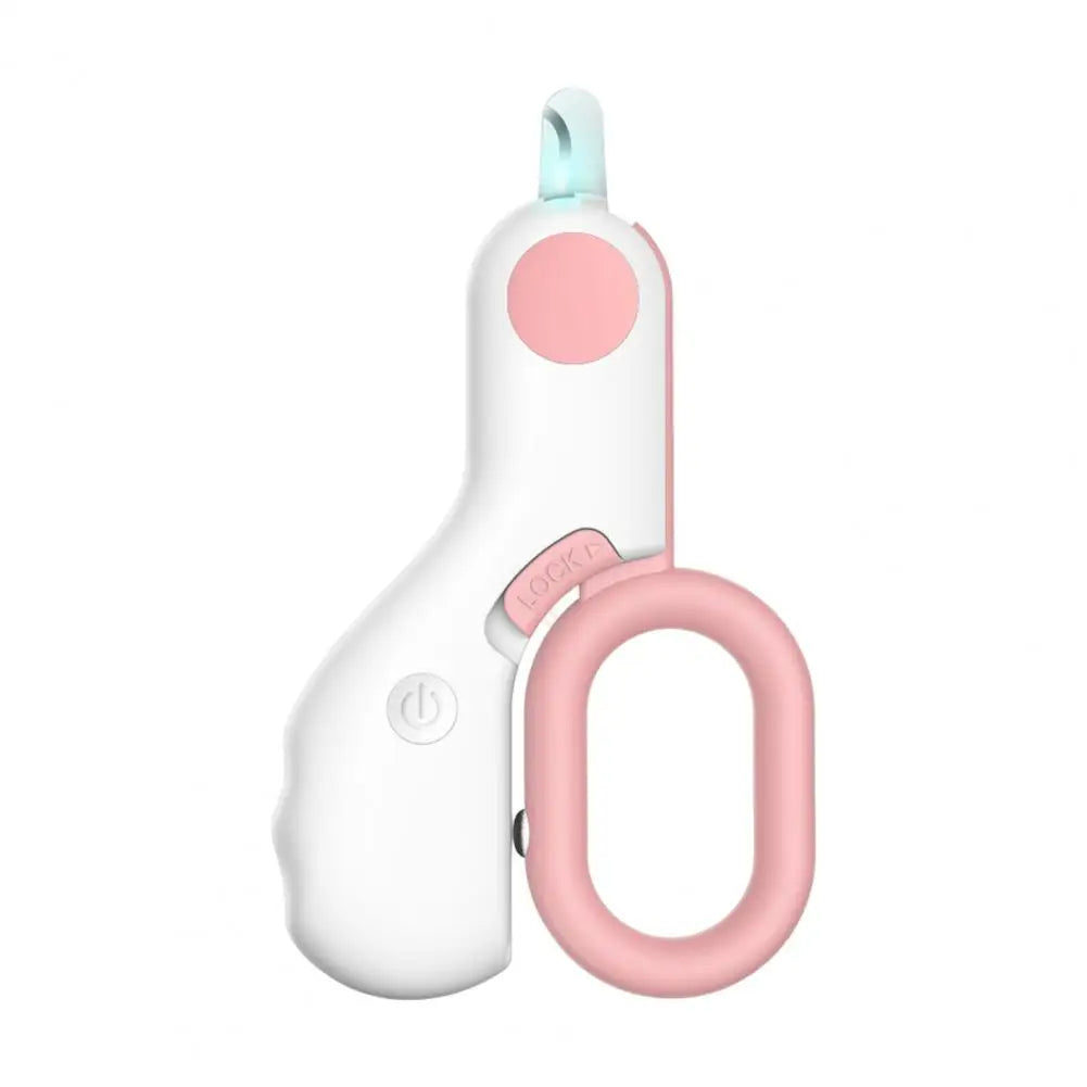 Pet Nail Clippers With Safety Lock Lighted Nail Trimmer For Cats Dogs Rabbits Professional Grooming Tool Scissors With LED Light