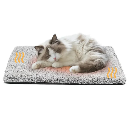 Cat Heating Pad: Pet Self-Heating Blanket Pad - Reflective & Washable Mat