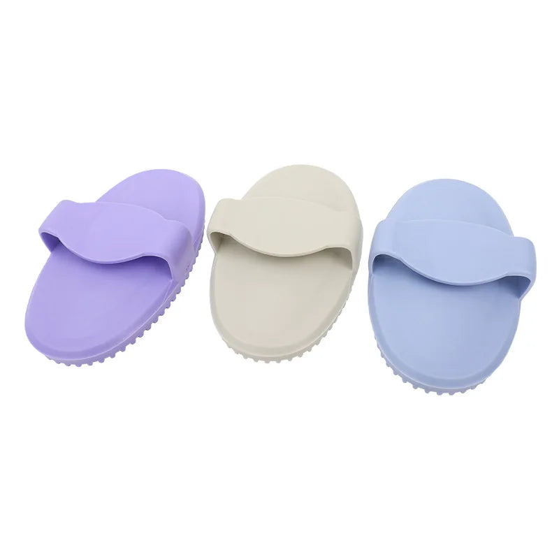 Fashional Puppy Wash Tools Flexible Pets Supplies Massage Rubber Bristles Curry Comb Dog Bath Brush Cat Massage Comb