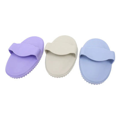 Fashional Puppy Wash Tools Flexible Pets Supplies Massage Rubber Bristles Curry Comb Dog Bath Brush Cat Massage Comb