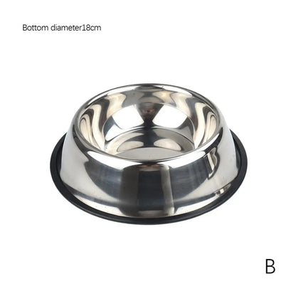 Steel Cat Bowl - Durable Pet Feeder for Cats & Dogs