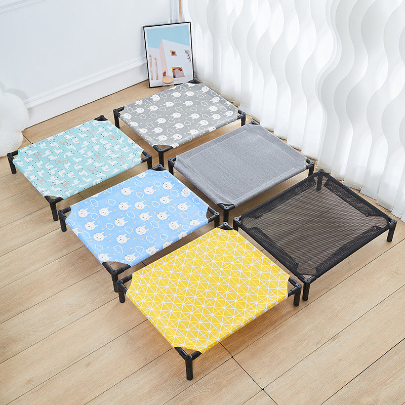 Pet Beds: Elevated Folding Pet Bed - Portable & Washable Dog Kennel