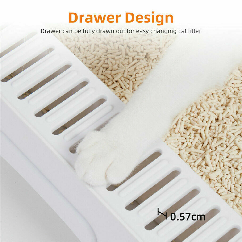 Cat Litter Box Enclosed Foldable with Scoop & Tray Sifting