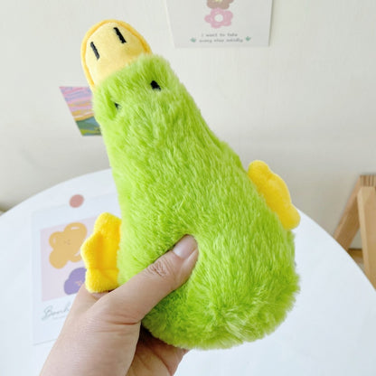 Pet Dog Toys: Plush Duck Toy - Squeaky Fun for Small Dogs & Cats