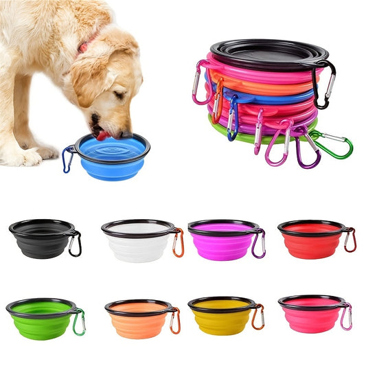 Dog Bowl: Portable Pet Bowl - Durable TPR, Collapsible for Travel