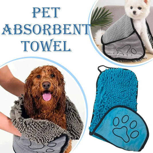 Bath Towel: Pet Absorbent Towel Quick Drying for Cats & Dogs
