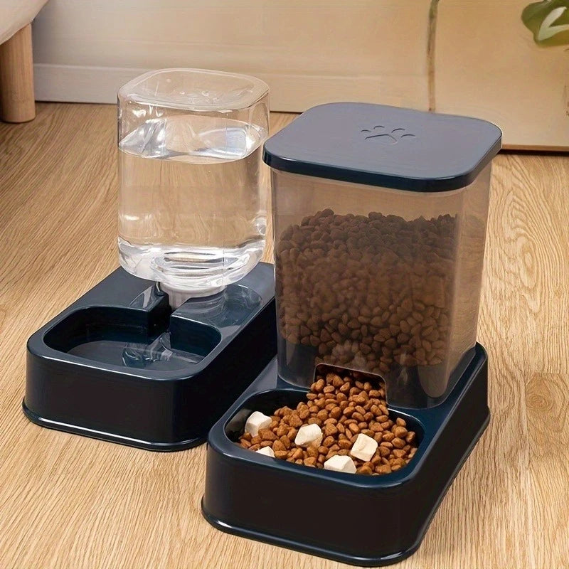 Automatic Pet Feeder & Drinker - Smart Portion Control Set