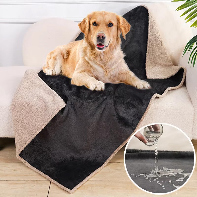 Dog Blanket - Comfortable Lambskin Thick & Waterproof 