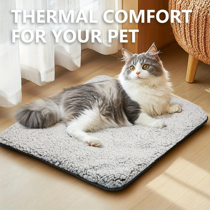 Cat Heating Pad: Pet Self-Heating Blanket Pad - Reflective & Washable Mat