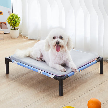Pet Beds: Elevated Folding Pet Bed - Portable & Washable Dog Kennel