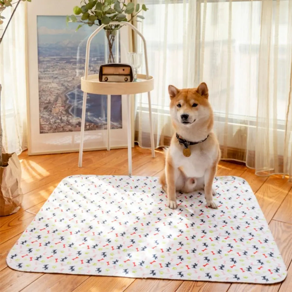 Super Absorbent Pet Bed Mat Washable Reusable Puppy Pee Pad with Pheromones Anti-Slip Leak-Proof Pet Training Pads Pet Training