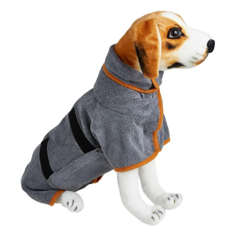 Bath Towel: Dog Bathrobe Towel - Fast Drying, Soft & Absorbent Coat