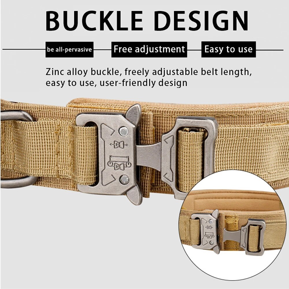 Dog Collar: Metal Buckle, Breathable Nylon, Medium/Large