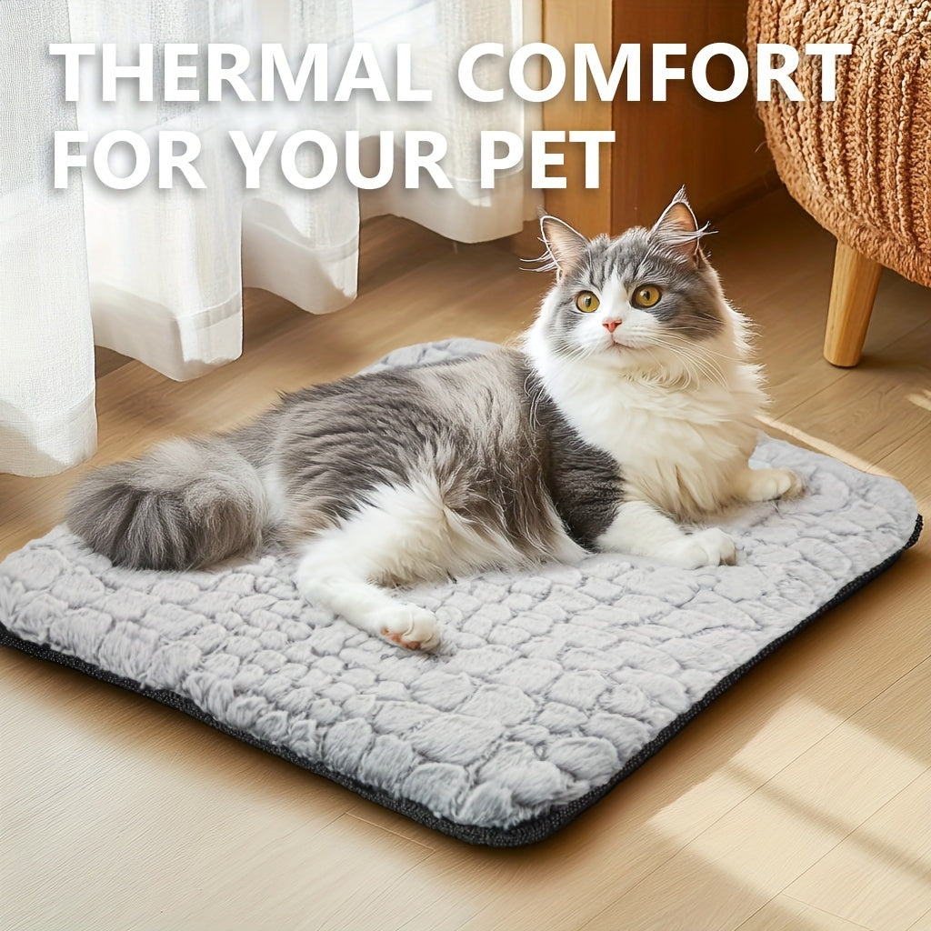 Self Warming Cat Bed - Heated, Washable, Non-Slip Mat