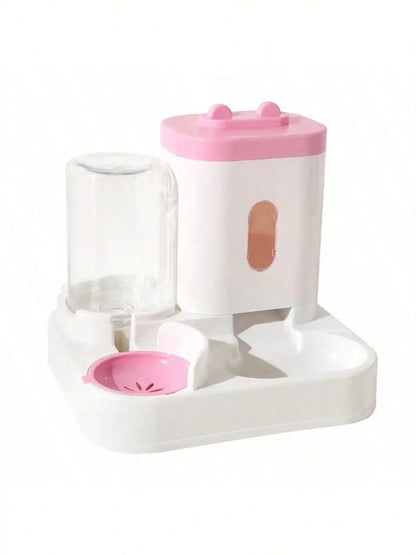 Automatic Cat Water Dispenser & Feeder - Spill-Proof Design