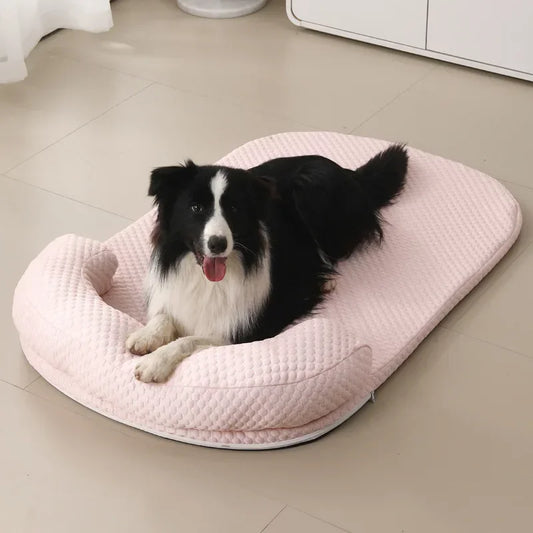 Removeable Summer Pet Bed Ice Silk Cooling Pet Mat Foam Sleeping Sofa Puppy Kennel Summer Cooling Fabric Dog Cat Bed Pet Cushion