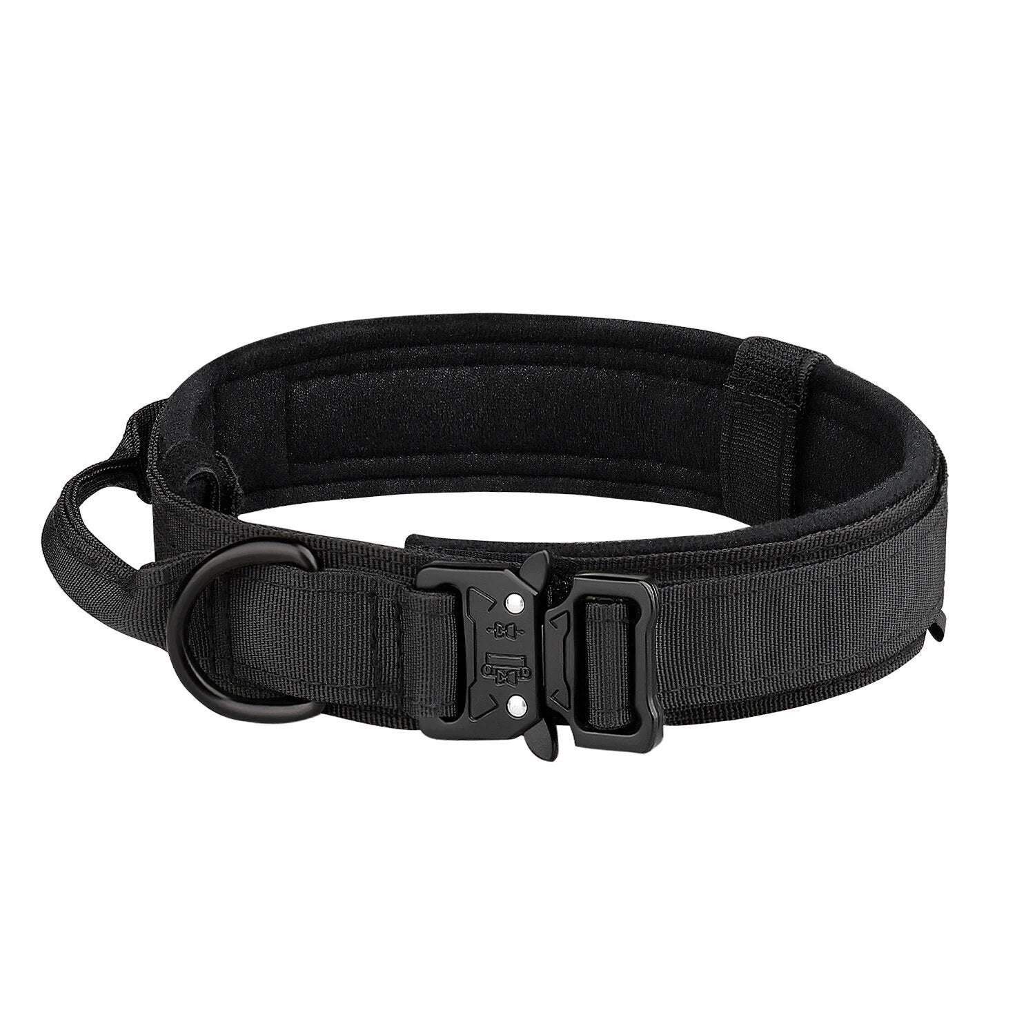 Dog Collar: Metal Buckle, Breathable Nylon, Medium/Large