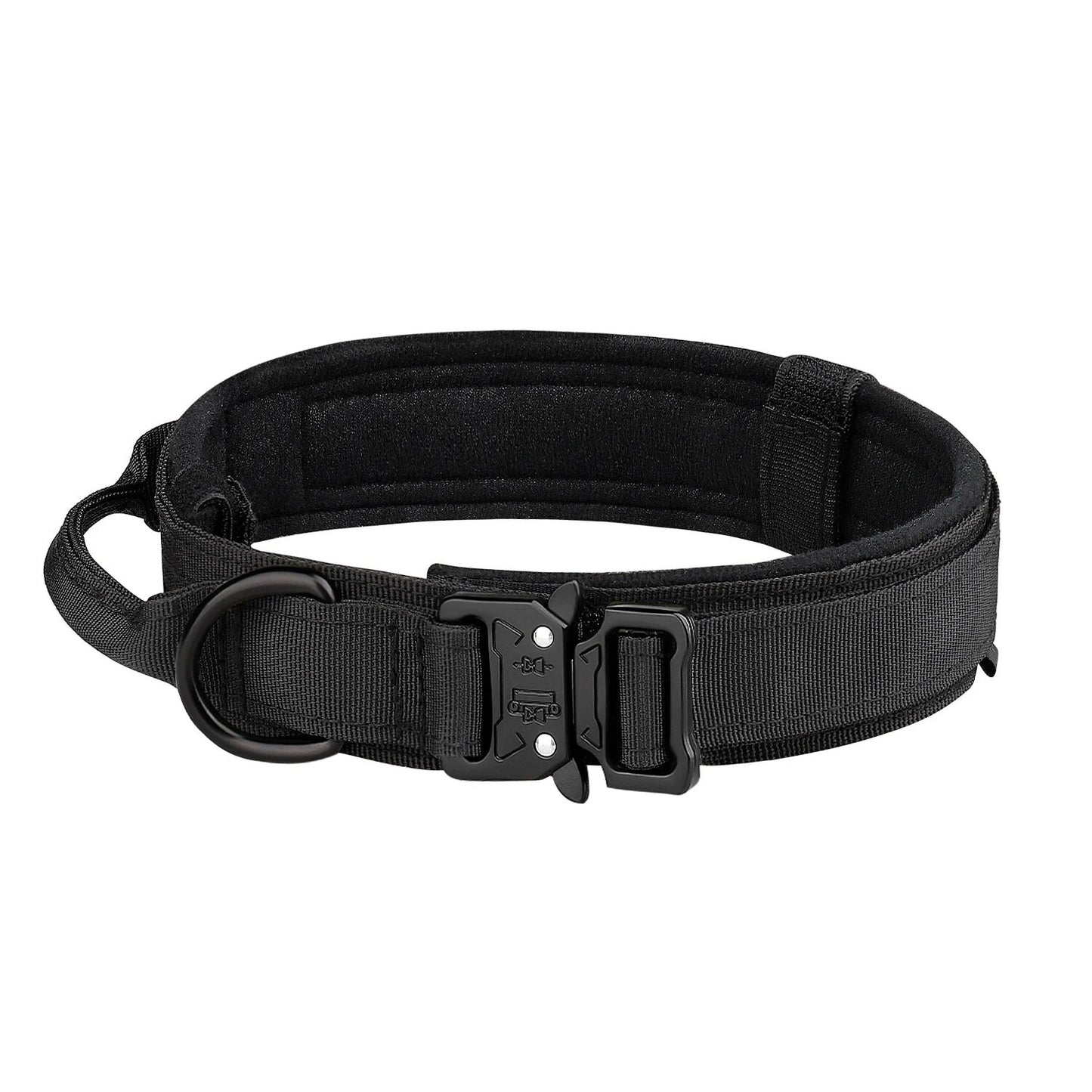 Dog Collar: Metal Buckle, Breathable Nylon, Medium/Large
