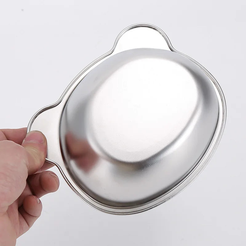 BOOTEELY Tilted Cat Bowl Stainless Steel Cat Food Bowls with Metal Stand Food and Water Dish for Cats Kitten Puppies Feeders Cat Supplies