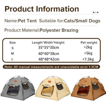 Cat Tent: Breathable & Stable Sleep House