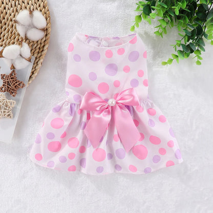 Dog Dresses: Soft Floral Outfit for Cats & Dogs