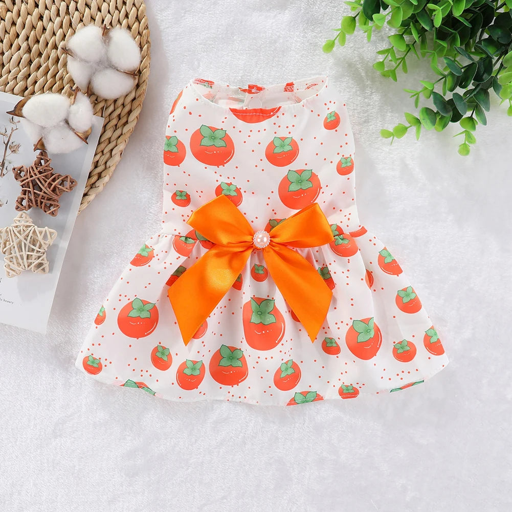 Dog Dresses: Soft Floral Outfit for Cats & Dogs
