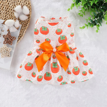 Dog Dresses: Soft Floral Outfit for Cats & Dogs